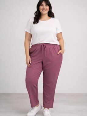 Reflex Rose Pink Pull-On Knit Pants